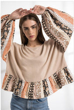 Load image into Gallery viewer, Autumn Tones Long Sleeve Printed Top