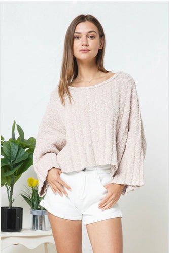 Got A Crush Blush Pink Sweater